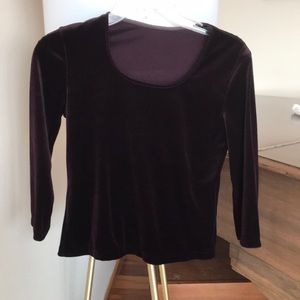 Velvet purple top